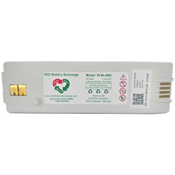AED  Battery Pack for Cardiac Science 9146 - White