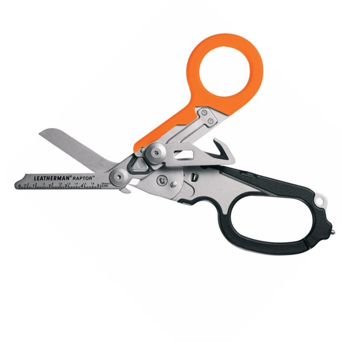 Leatherman Raptor Shears for Medical Professionals - Black-Orange with Utility Sheath (832155)