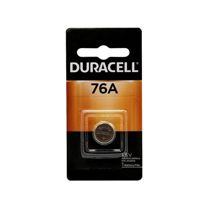 Duracell Medical LR44 Alkaline Coin Cell Battery - 190mAh  - 1 Piece Retail Packaging