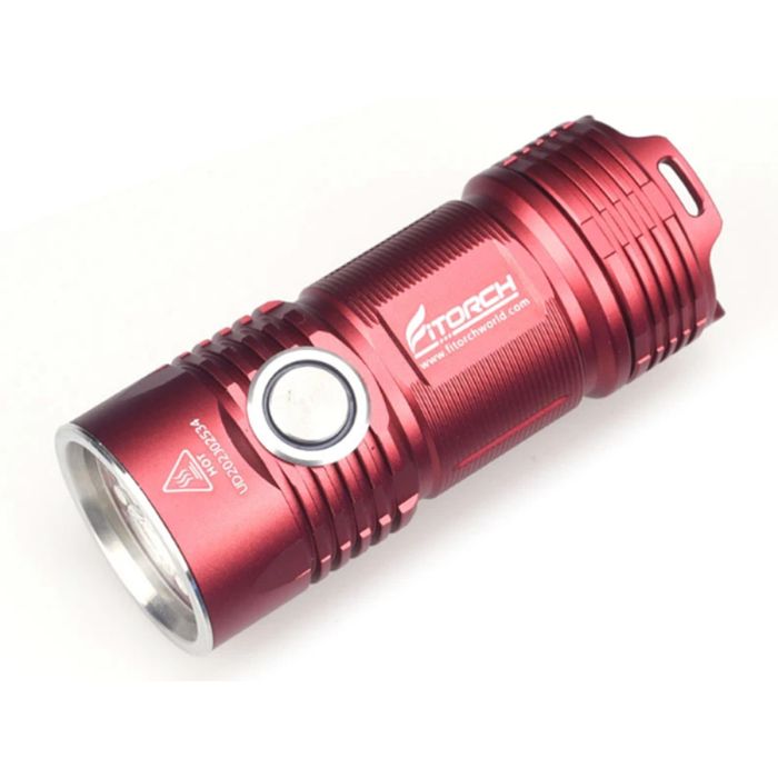 Fitorch P25 Little Fatty LED Flashlight - 4 x CREE XP-G3 - 3000 Lumens - Includes 1 x 26350 - Red