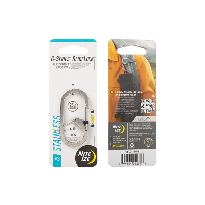 Nite Ize G-Series SlideLock #3 Dual Chamber Carabiner
