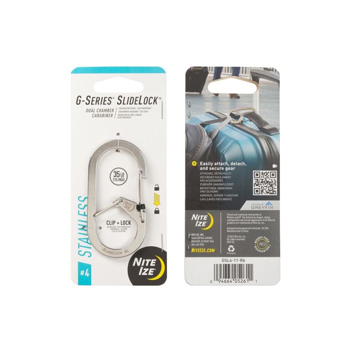 Nite Ize G-Series SlideLock #4 Dual Chamber Carabiner