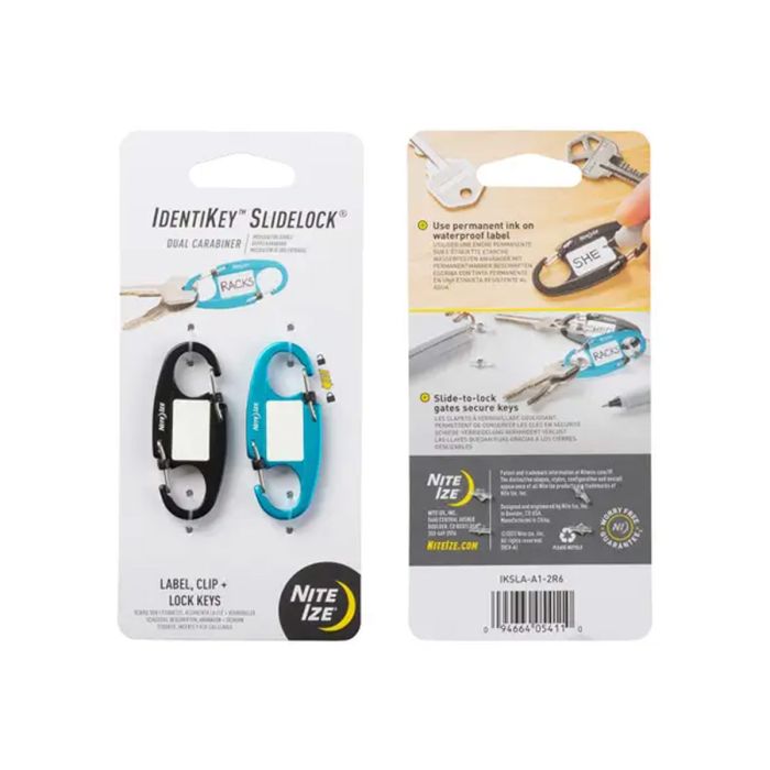 Nite Ize IdentiKey SlideLock Dual Carabiner - 2 Pack