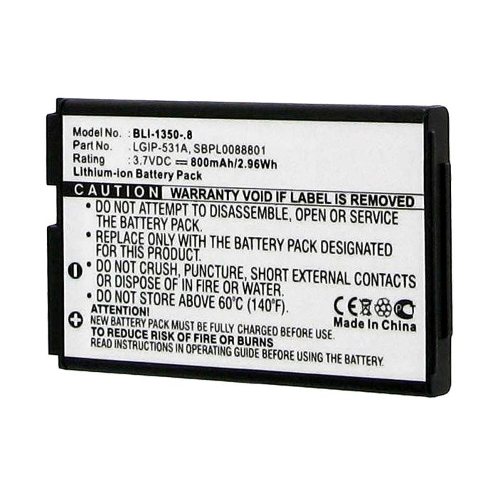 Empire BLI-1350-.8  800mAh 3.7V Replacment Lithium Ion (Li-Ion) Battery for Various LG Cellphones