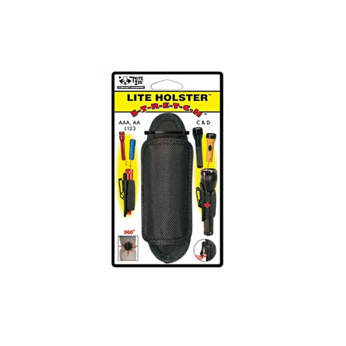 Nite Ize Light Holster Stretch for Flashlights with 5/8 to 1.5 Diameter Barrels - Black