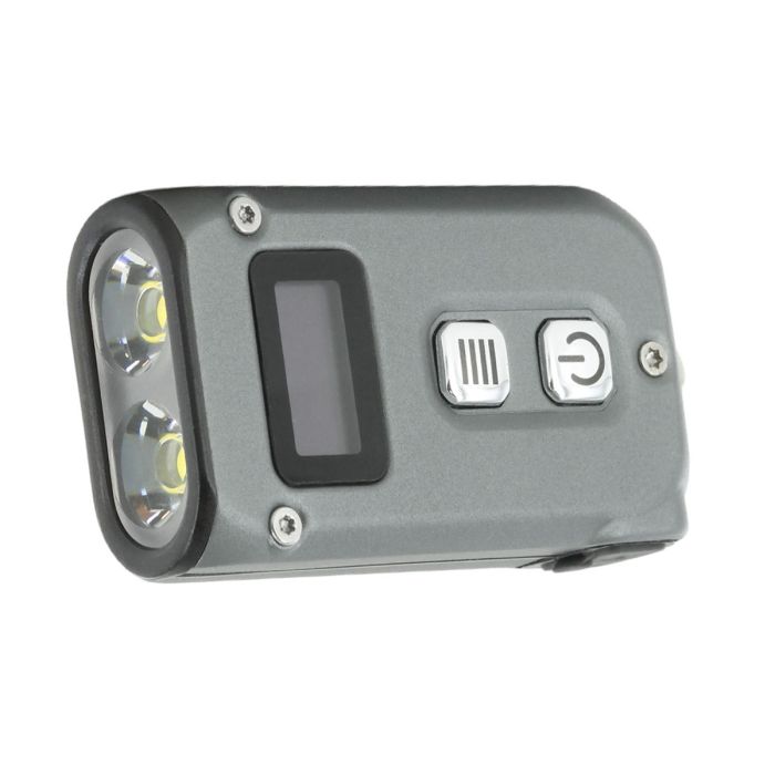 Nitecore TINI-2 Dual-Core USB-C Rechargeable LED Keychain Flashlight - 500 Lumens - 2 x OSRAM P8 - Uses Built-In 280mAh Li-ion Battery Pack - Gray