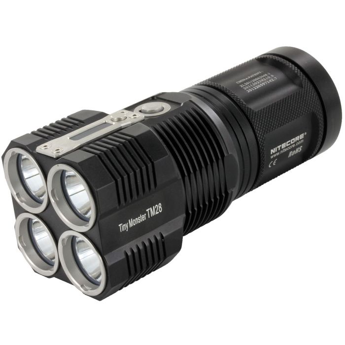 Nitecore TM28 Tiny Monster LED Flashlight - 4x CREE XHP35 HI - 6000 Lumens - Uses 4x 18650