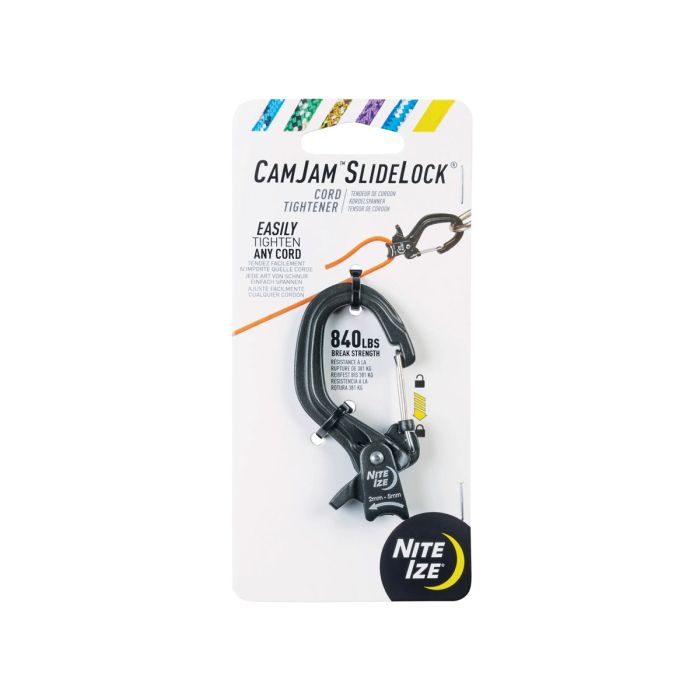 Nite Ize CamJam SlideLock Cord Tightener - Small or Large - None, Rope, or Paracord