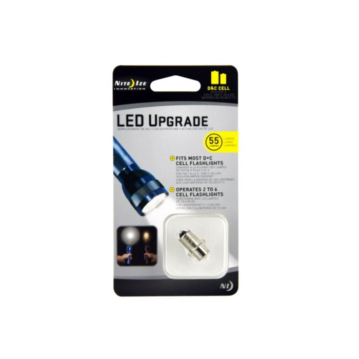 NiteIze LED Upgrade Kit - 55 Lumens - Fits D+C Cell Flashlights (LRB2-07-PR)