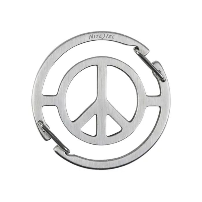 Nite Ize Medallion Peace Sign Key Carabiner