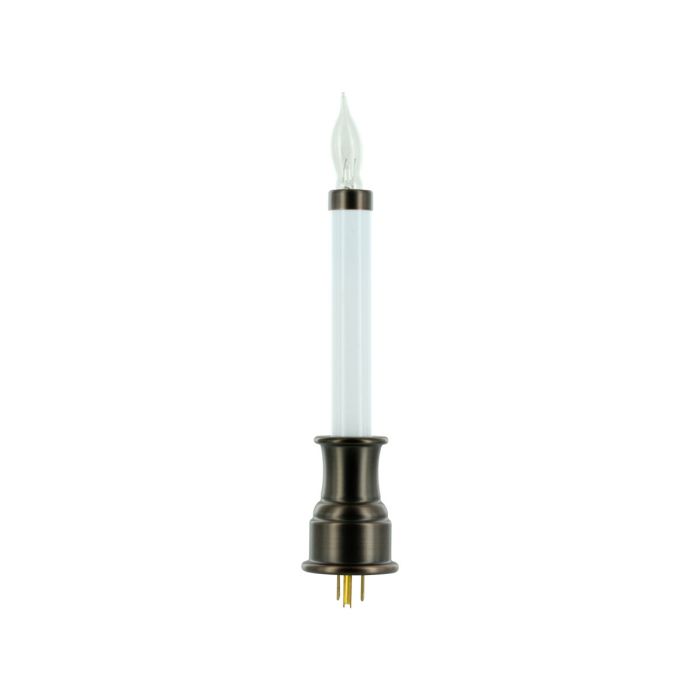 Sillites 7.5in Window Candle - Antique Bronze