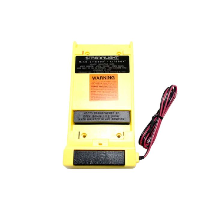 Streamlight Direct Wire 12V DC Mounting Rack  Yellow,LiteBox, FireBox, E-Flood LiteBox, E-Flood FireBox