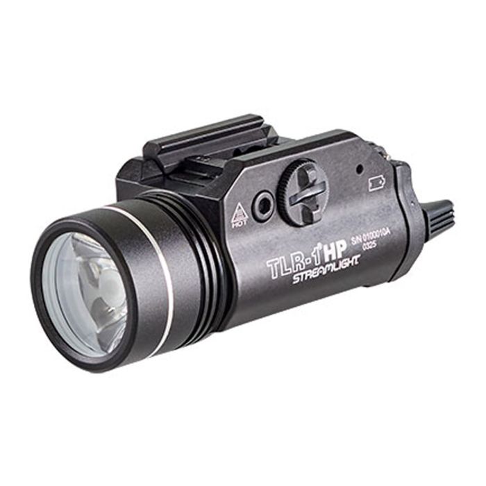 Streamlight TLR-1 HP LED Weapon Light - 1000 Lumens - Includes Rail Locating Keys and 2 x CR123A or Long Gun Kit - Black or FDE