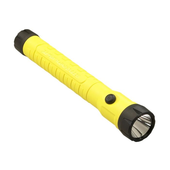 Streamlight PolyStinger HAZ-LO Intrinsically Safe Rechargeable Flashlight with 120V AC/DC Charger - Class I Div 1 - C4 LED - 130 Lumens - Includes NiCd Sub-C Battery Pack - Yellow (76412)