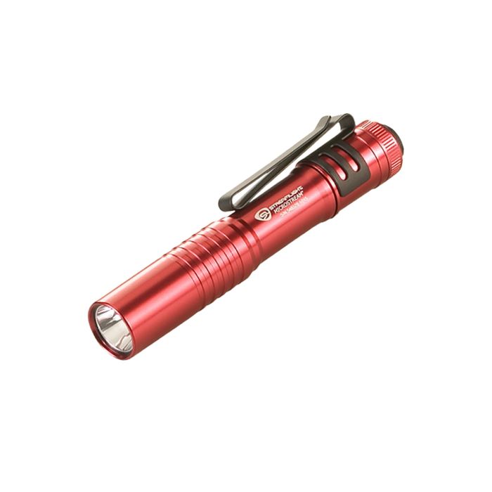 Streamlight MicroStream with alkaline battery. Clam packaged - Red