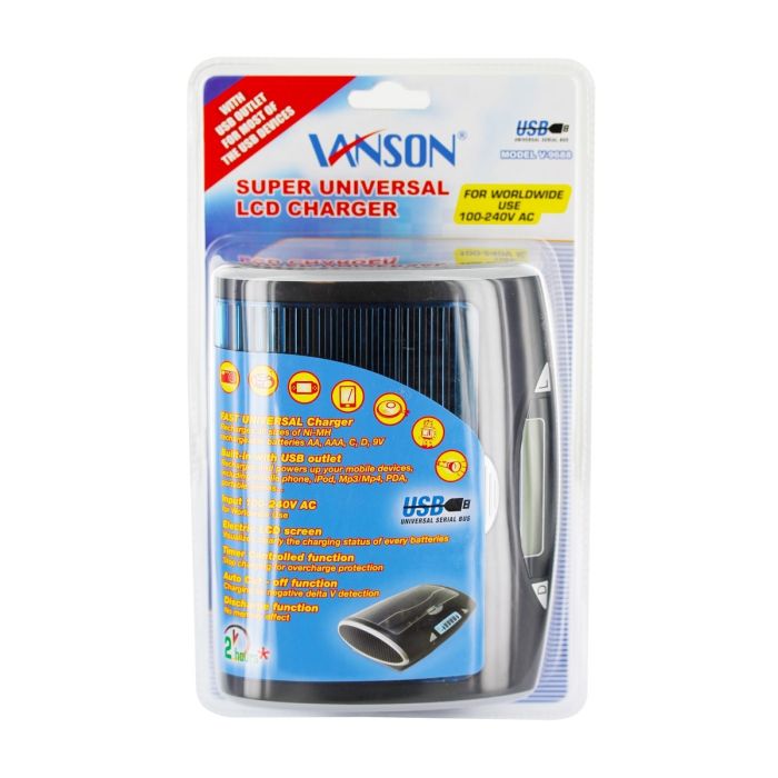 Tenergy T9688 Universal NiMH LCD Battery Charger