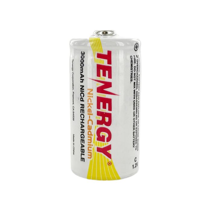 Tenergy 20400 C 3000mAh 1.2V NiCd Button Top Battery - Bulk