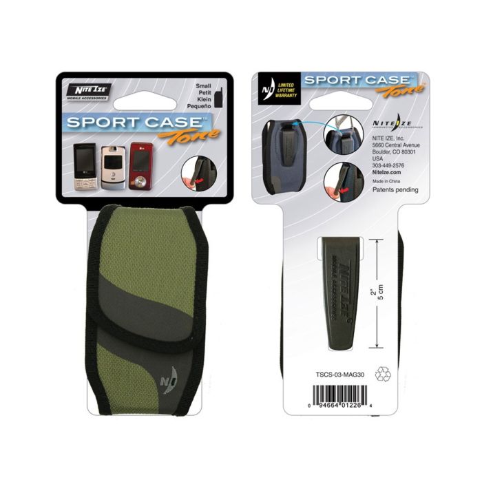 Nite Ize Tone Swipe Holster - Small - Sage with Magnetic Closure