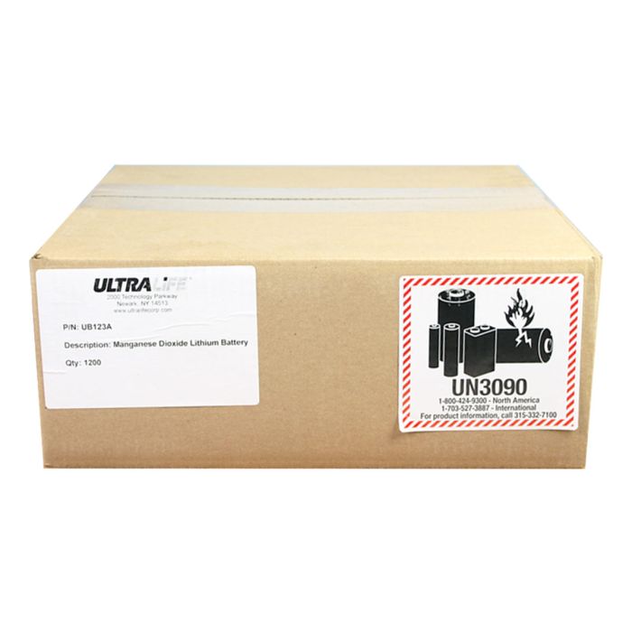 UltraLife UB123A CR123A - Box of 1200