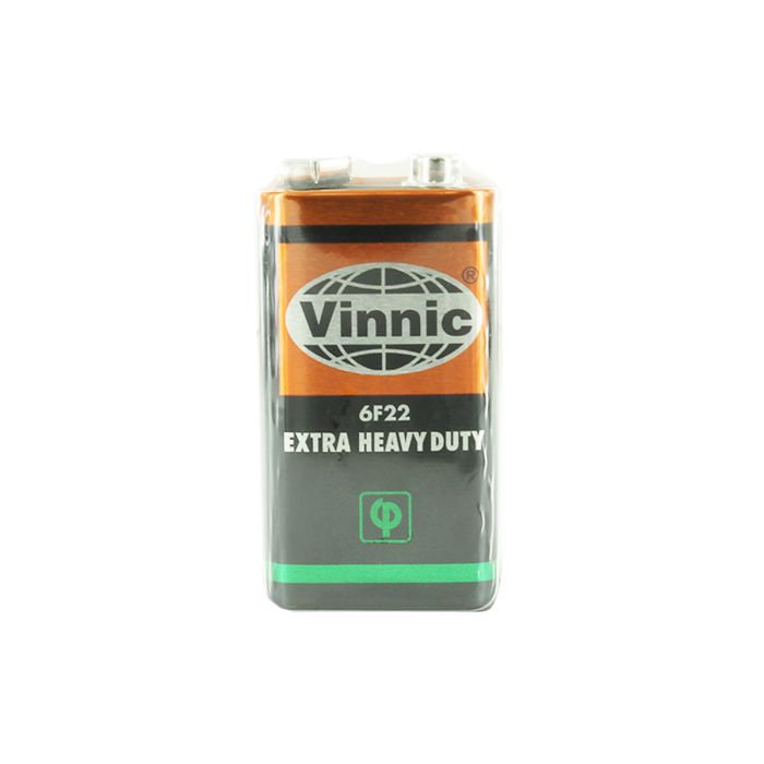 Vinnic ER6F22MSG 9V Battery - 1pc Shrink Wrap